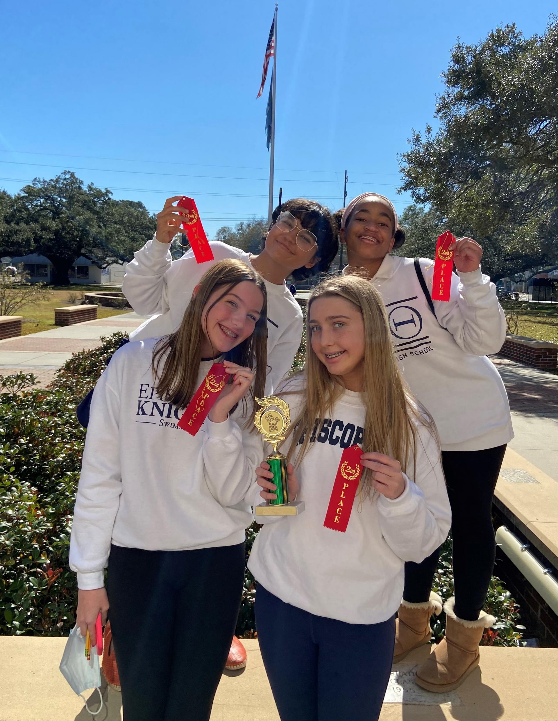 Mu Alpha Theta celebrates success at the Baton Rouge High tournament.